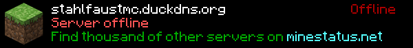 stahlfaustMC Minecraft Server Banner