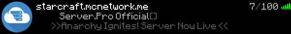 StarCraft Minecraft Server Banner