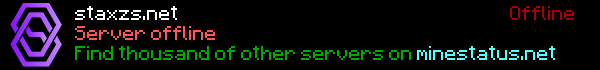 STAXZS Minecraft Server Banner