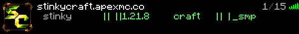 StinkyCraft Vanilla+ SMP Minecraft Server Banner