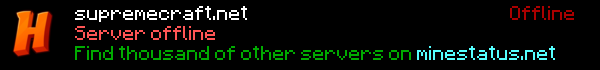 Supreme Craft Minecraft Server Banner