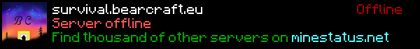 Bearcarft Minecraft Server Banner