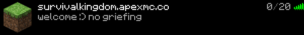 Survival Kingdom Minecraft Server Banner