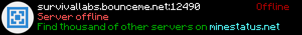 SurvivalLabs Minecraft Server Banner