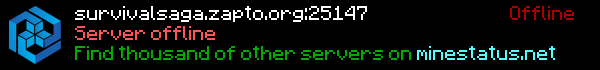 Survival Saga Minecraft Server Banner