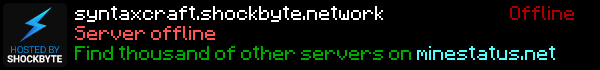 SyntaxCraft Minecraft Server Banner