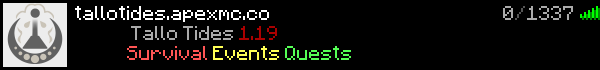 Tallo Tides  Minecraft Server Banner