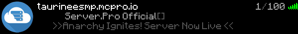 TaurineeSMP Minecraft Server Banner