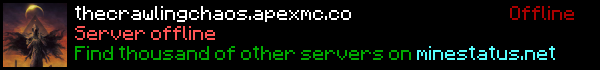 The Crawling Chaos Minecraft Server Banner