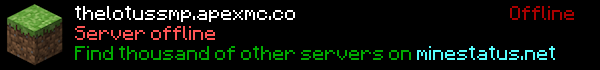 The Lotus SMP Minecraft Server Banner