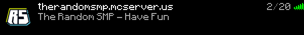 TheRandomSMP Minecraft Server Banner