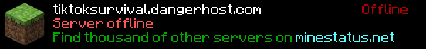 tiktoksurvival Minecraft Server Banner