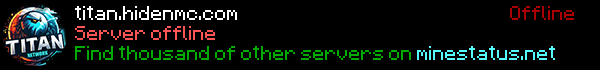 TitanNetwork Minecraft Server Banner