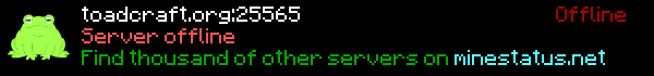 Toadcraft Minecraft SMP (WHITELIST) 18+ Minecraft Server Banner