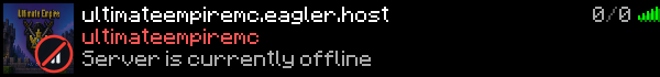 UltimateEmpireMC Minecraft Server Banner