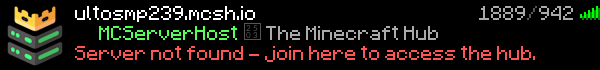 UltoSMP Minecraft Server Banner