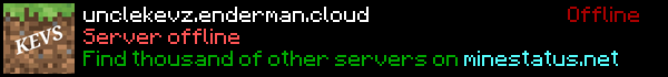 UncleKevz Minecraft Server Banner