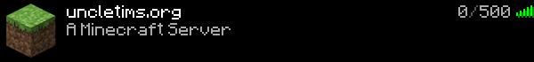 Uncle Tim's Anarchy Minecraft Server Banner