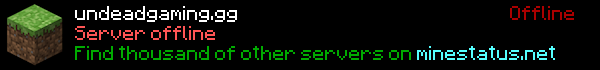 Undead Gaming - Survival Minecraft Server Banner