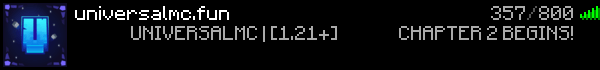 UNIVERSAL Minecraft Server Banner