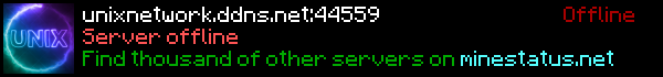 UnixNetwork Minecraft Server Banner