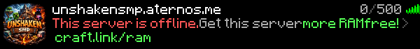 Unshaken SMP Minecraft Server Banner