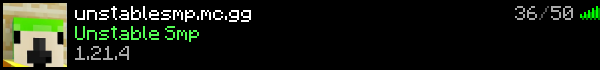 Unstable SMP Minecraft Server Banner