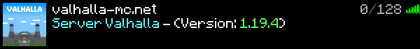 Server Valhalla Minecraft Server Banner