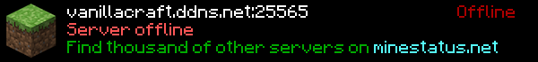 VanillaCraft Minecraft Server Banner