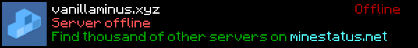 Vanillaminus Minecraft Server Banner