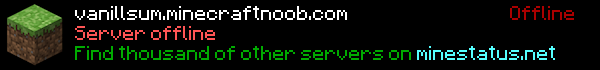 Vanillsum Minecraft Server Banner