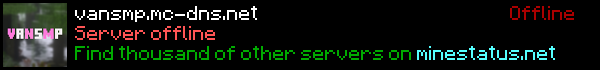 VanSMP Minecraft Server Banner