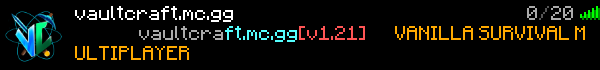 Vaultcraft Minecraft Server Banner