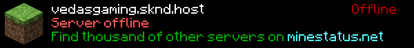 VedasGaming Smp Minecraft Server Banner