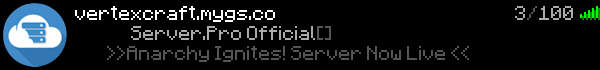 VertexCraft Minecraft Server Banner