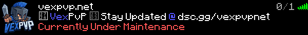 VexPvP Minecraft Server Banner