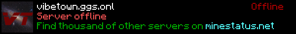 Vibe Town Minecraft Server Banner