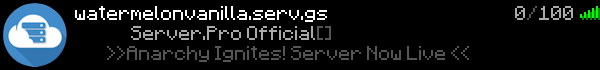 Watermelon Vanilla 1.15.2 Minecraft Server Banner