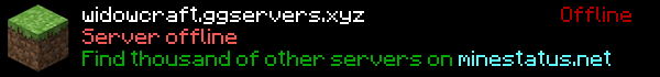 WidowCraft Minecraft Server Banner