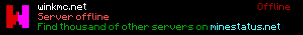 WiNK Minecraft Server Banner