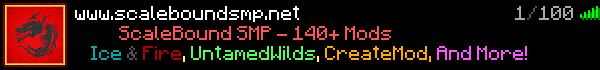 ScaleBound | 180+ Mods Minecraft Server Banner