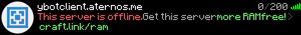 ybotclient Minecraft Server Banner