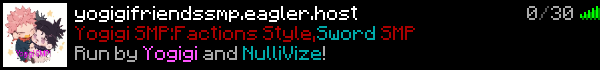 Yogigi SMP Minecraft Server Banner