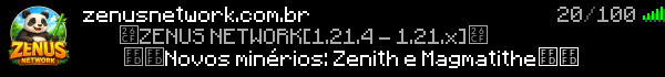 Zenus Network Minecraft Server Banner