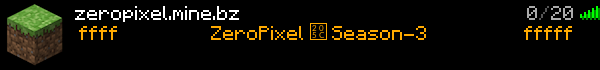 Zeropixel Minecraft Server Banner