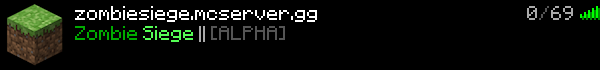 Zombie Siege Minecraft Server Banner