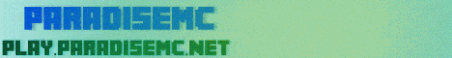 ParadiseMC Minecraft Server Banner