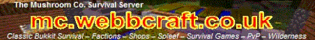 The Mushroom Co. Survival Minecraft Server Banner