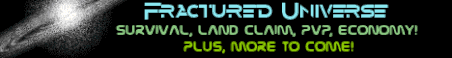 Fractured Universe Minecraft Server Banner