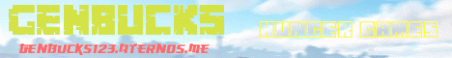 GenBucks Minecraft Server Banner